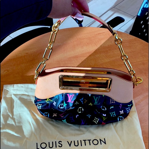 Louis Vuitton black logo clutch - Picture 1 of 3